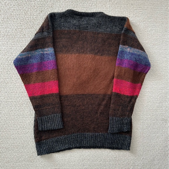 Vintage 80s Wool Patterned Mariea Kim Sweater - Picture 3 of 6